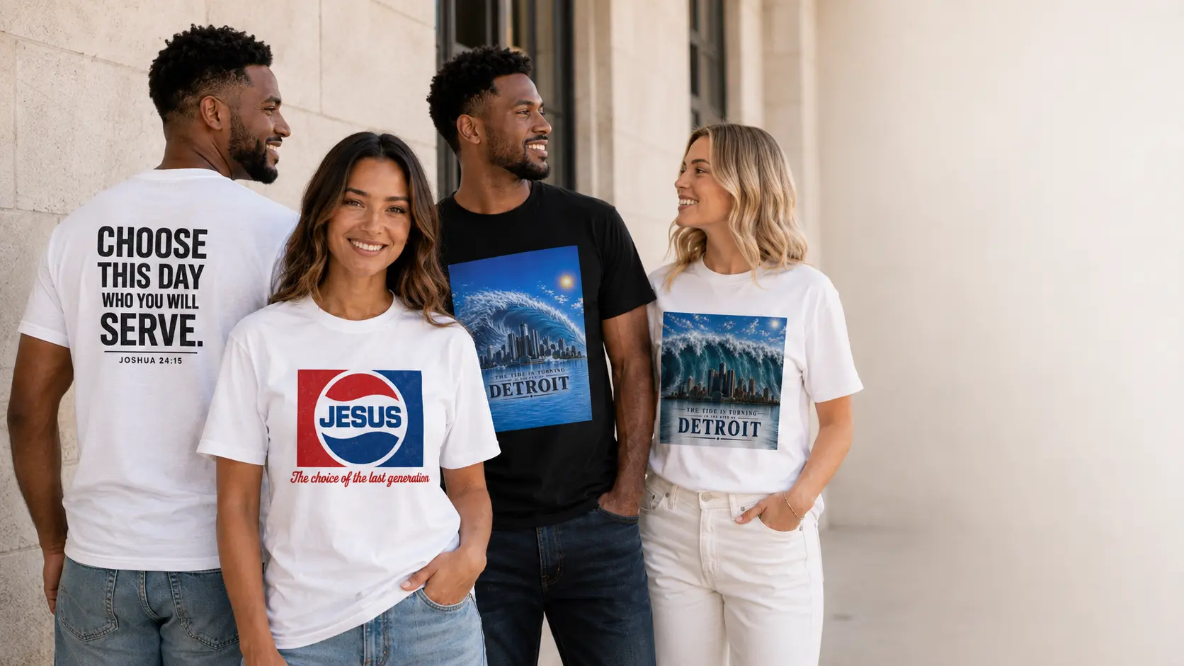 People wearing Brian Foster Ministries apparel