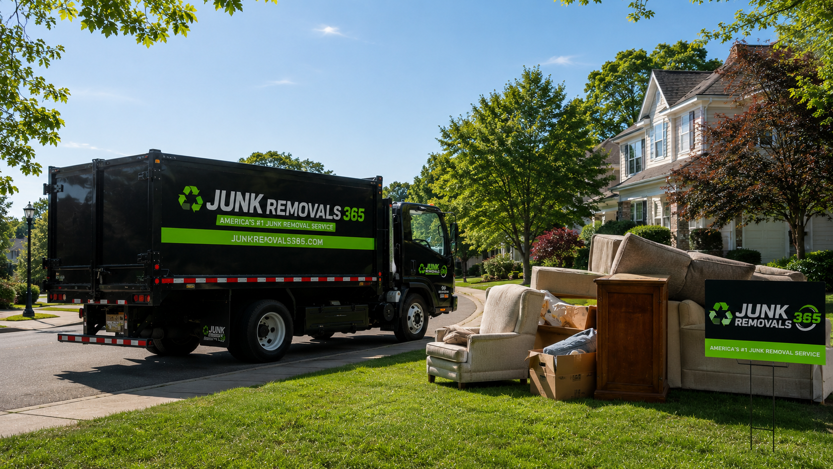 Professional junk removal in Michigan for bulky household items during a move